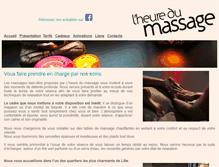 Tablet Screenshot of lheuredumassage.fr